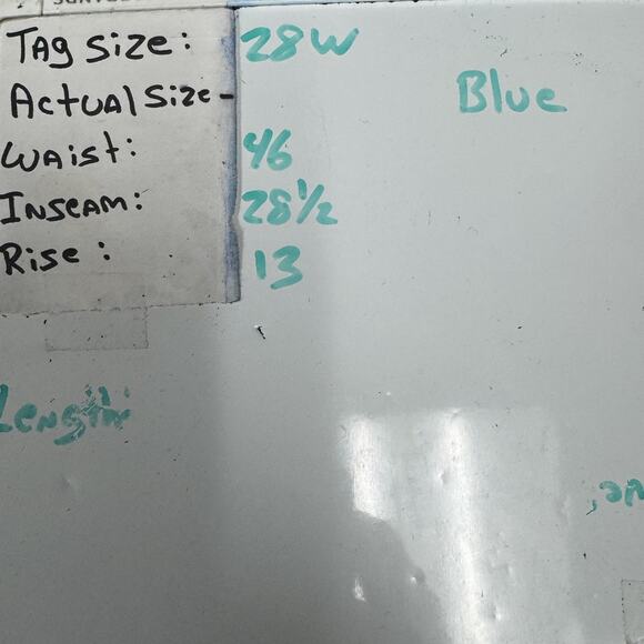 Vintage LA Blues Jeans Womens 28W Plus Blue Denim Relaxed Fit Tapered Leg 90s - Picture 10 of 11